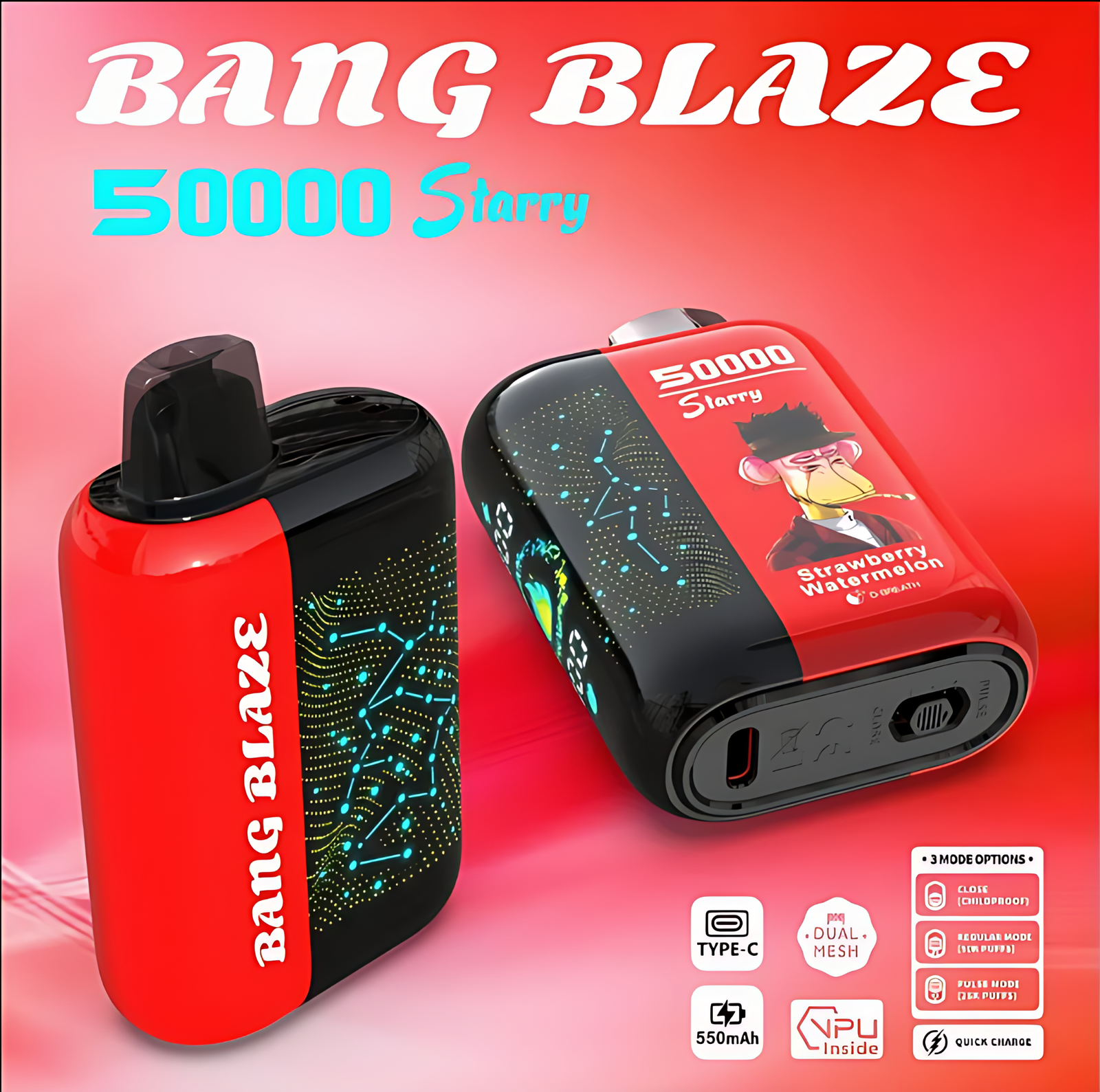bang blaze 50000 starry 拋棄式電子煙 bang blaze 50000 starry 拋棄式電子煙