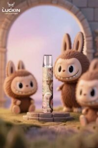 幸運主機拉佈佈聯名限定款 Luckin 特別版電子煙桿高續航潮流設計 支援多品牌煙彈 3 拉佈佈棕色