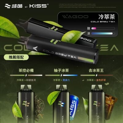 WAGOO&kis5 6500口拋棄式 哇酷一次性電子煙 自由混搭雙口味 雙芯組合