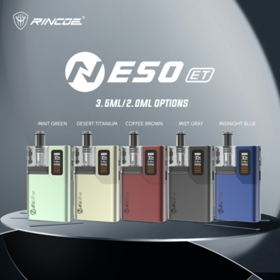 Rincoe Neso ET註油主機 1400mAh 30W 可調功率 MTL RDL 11款漸層配色